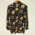 GIOVANNI UOMO 花柄 総柄 ビスコース シルク L/S シャツ メンズ JPN:M