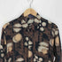 GIOVANNI UOMO 花柄 総柄 ビスコース シルク L/S シャツ メンズ JPN:M
