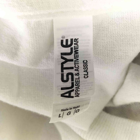 アップルバターストア APPLE BUTTER STORE コットン 両面プリント クルーネックTシャツ メンズ import:L