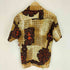 60-70S BUDO TAHITISHIRT バテイック 総柄 開襟 オープンカラー アロハ シャツ メンズ