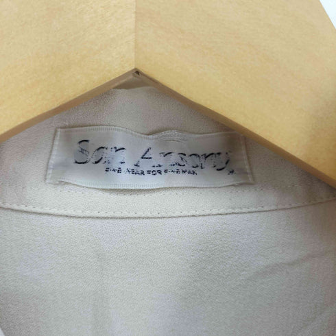 Son Ansony デカ襟 開襟 オープンカラー L/S シャツ メンズ