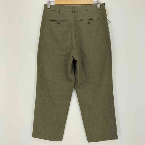 ランズエンド LANDS END ウール 2タックスラックス サスペンダーボタン付き メンズ 32