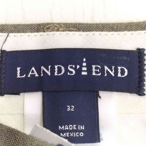 ランズエンド LANDS END ウール 2タックスラックス サスペンダーボタン付き メンズ 32