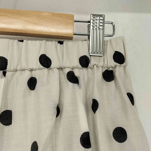 ユナイテッドアローズグリーンレーベルリラクシング UNITED ARROWS green label relaxing シアー ドット 無地 フレア スカート レディース FREE