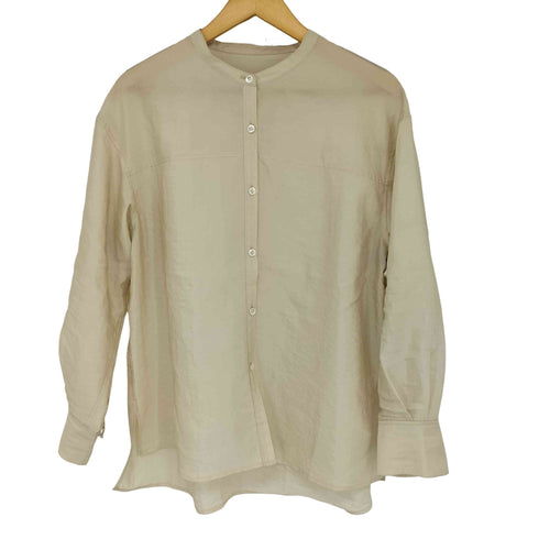 ユナイテッドアローズグリーンレーベルリラクシング UNITED ARROWS green label relaxing グロッシー バンドカラー シャツ レディース FREE