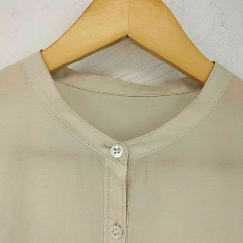 ユナイテッドアローズグリーンレーベルリラクシング UNITED ARROWS green label relaxing グロッシー バンドカラー シャツ レディース FREE