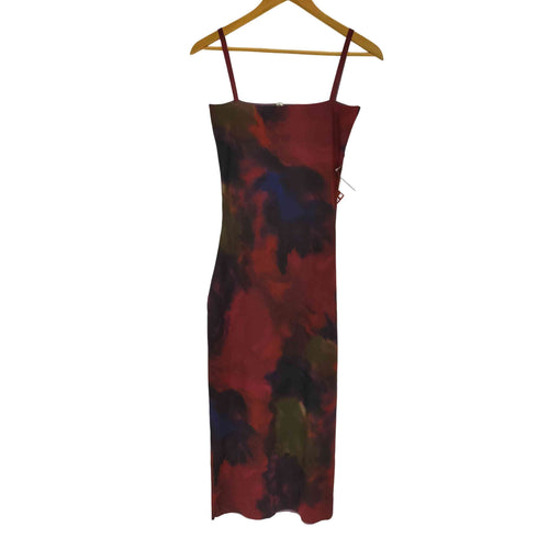 ザラ ZARA ノースリーブタイダイニットワンピース レディース import:M