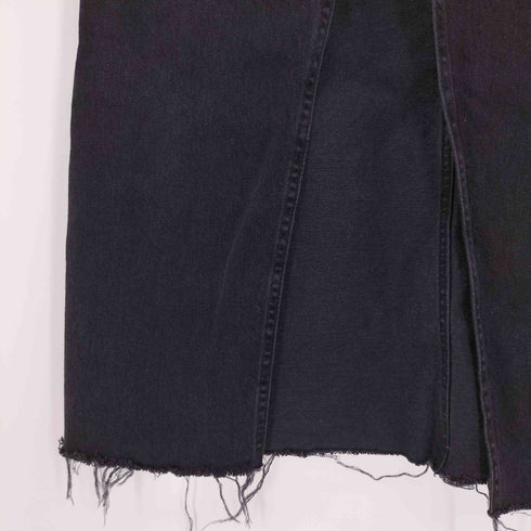 ザラ ZARA ラメコーティング ブラックデニムスカート レディース JPN:S