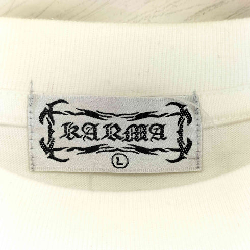 KARMA y2k 龍 髑髏 バックプリントTシャツ メンズ JPN:L