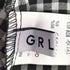 グレイル GRL ギンガムチェック柄Vネックフリルフレアワンピース レディース L