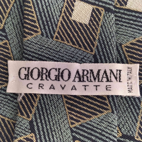 ジョルジオアルマーニ Giorgio Armani 総柄 シルクネクタイ メンズ