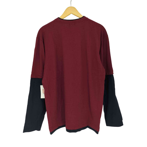ユニクロ UNIQLO 00s OLD 紺タグ レイヤードカットソー メンズ JPN:XL