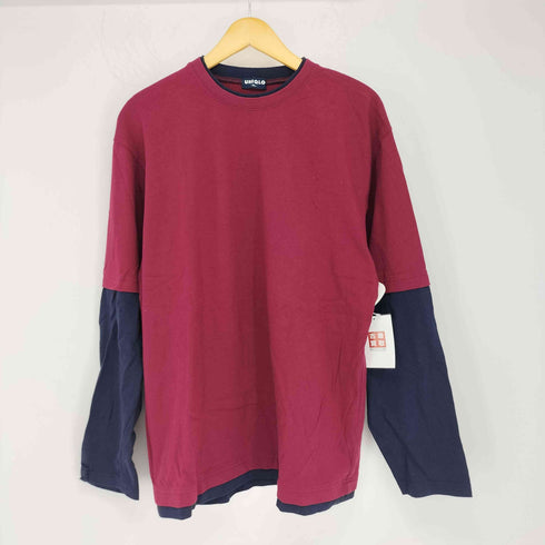 ユニクロ UNIQLO 00s OLD 紺タグ レイヤードカットソー メンズ JPN:XL
