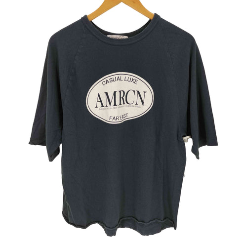 アメリカーナ Americana サークルロゴプリントS/SクルーネックTシャツ レディース