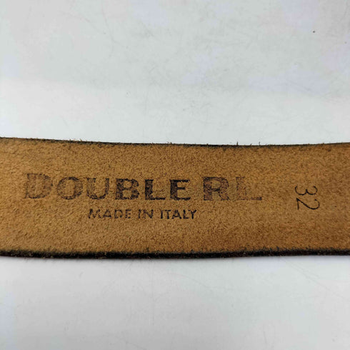 ダブルアールエルラルフローレン RRL RALPH LAUREN イタリア製 LEATHER DOUBLE-O-RING BELT 丸カン レザー ベルト メンズ 32