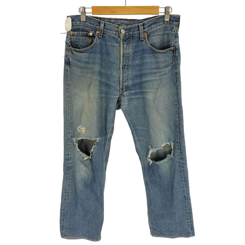 リーバイス Levis 00S ユーロ リーバイス 501 ボタンフライ ダメージ デニム パンツ 2001年製 メンズ 34×32
