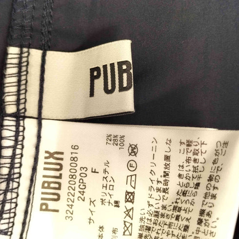 パブリュクス PUBLUX ヴィンテージライク デザイン ナイロンスノーパンツ レディース FREE