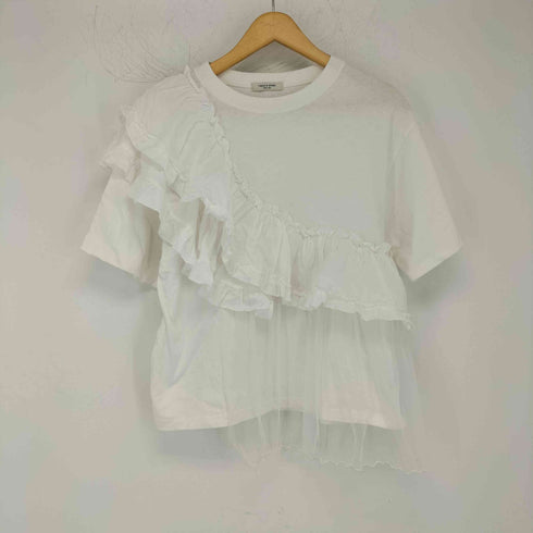 フリークスストア FREAKS STORE フリルチュールドッキングTシャツ レディース FREE