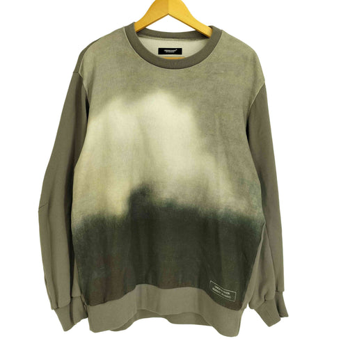 アンダーカバー UNDER COVER JUN TAKAHASHI 25ss フロントロゴプリント 立体カーブスリーブ グラデーション コットンスウェットプルオーバー メンズ 2