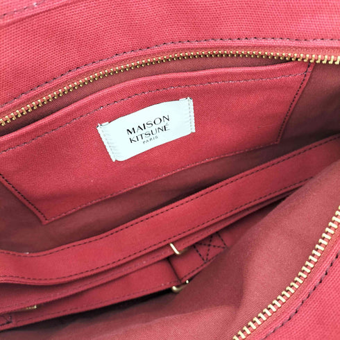 メゾンキツネ MAISON KITSUNE FOX HEAD SMALL TOTE レディース
