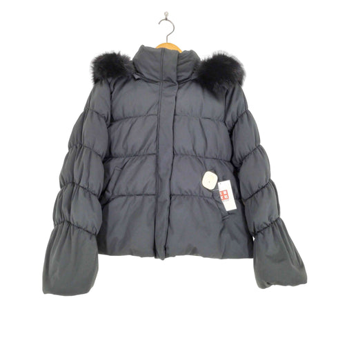 ルイルエブティック RUIRUE BOUTIQUE フォックスファー ハイネック ショートダウンジャケット レディース