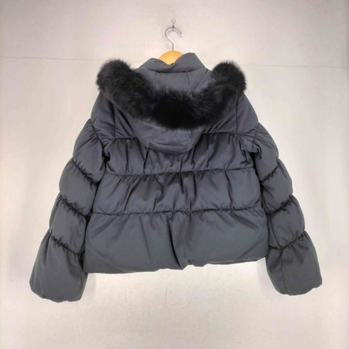 ルイルエブティック RUIRUE BOUTIQUE フォックスファー ハイネック ショートダウンジャケット レディース