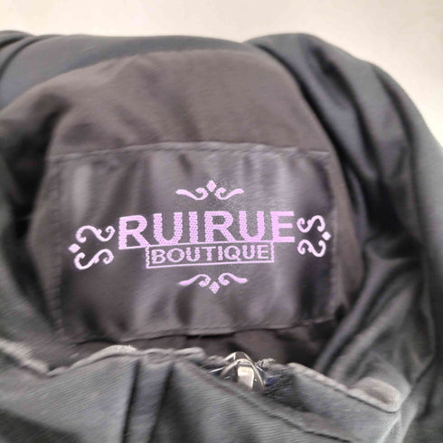 ルイルエブティック RUIRUE BOUTIQUE フォックスファー ハイネック ショートダウンジャケット レディース