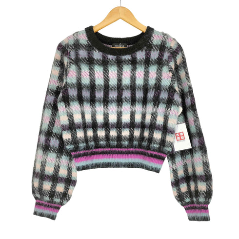 エミリアウィズ EMIRIA WIZ Cotton cloud check knit tops レディース JPN:M