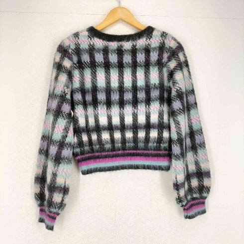 エミリアウィズ EMIRIA WIZ Cotton cloud check knit tops レディース JPN:M
