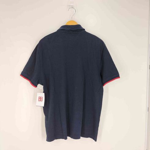 トミーヒルフィガー TOMMY HILFIGER ロゴ刺繍 コットン 鹿の子 ポロシャツ メンズ import:XL