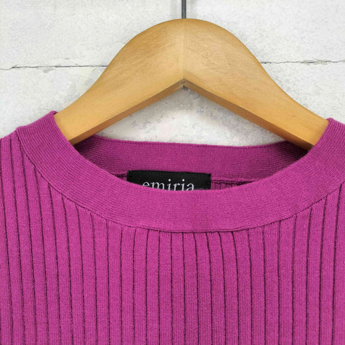 エミリアウィズ EMIRIA WIZ Sweet pea sleeve knit tops レディース FREE
