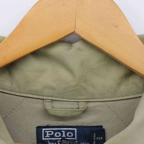 ポロバイラルフローレン Polo by RALPH LAUREN 90s 4ポケット コットンナイロン 中綿ハーフコート メンズ import:L