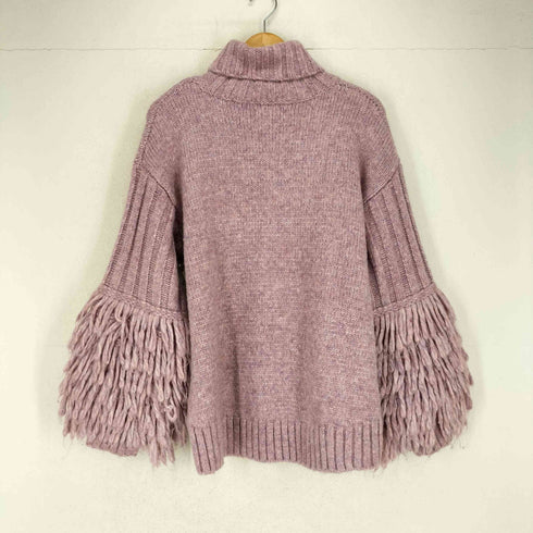エミリアウィズ EMIRIA WIZ VOLUME FRINGE SLEEVE KNIT SWEATER レディース FREE