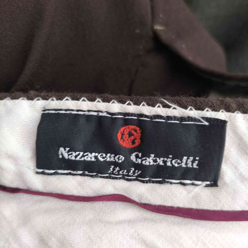 nazareno gabrielli 2タックスラックスパンツ メンズ