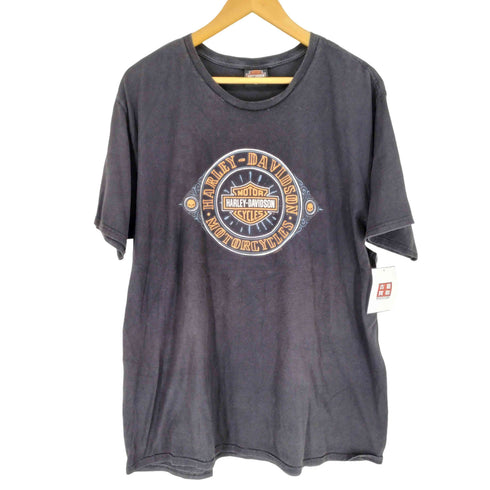ハーレーダビッドソン HARLEY-DAVIDSON 両面プリントクルーネックTシャツ メンズ 2XL