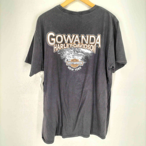 ハーレーダビッドソン HARLEY-DAVIDSON 両面プリントクルーネックTシャツ メンズ 2XL
