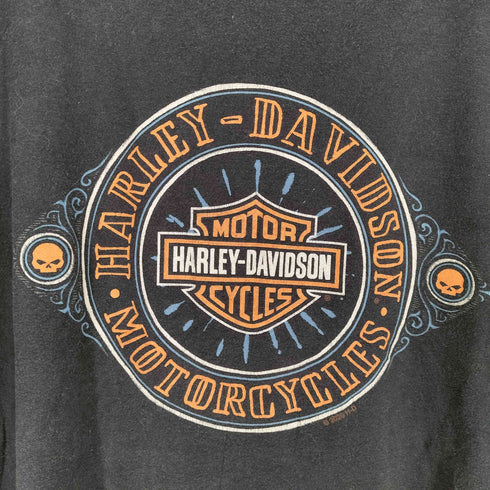 ハーレーダビッドソン HARLEY-DAVIDSON 両面プリントクルーネックTシャツ メンズ 2XL