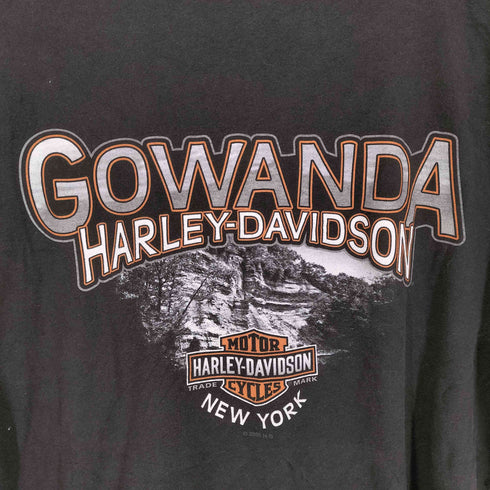 ハーレーダビッドソン HARLEY-DAVIDSON 両面プリントクルーネックTシャツ メンズ 2XL