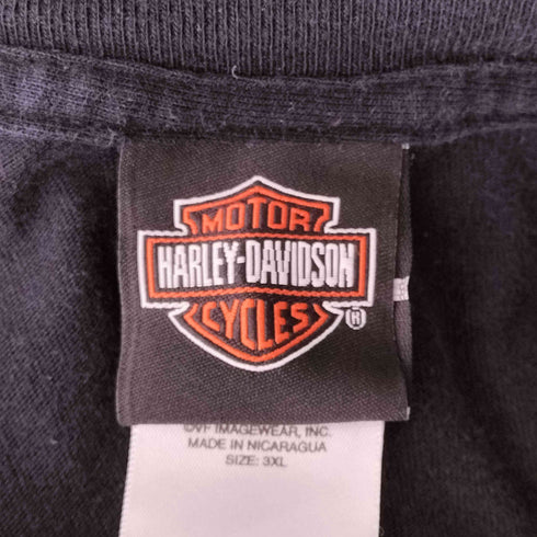 ハーレーダビッドソン HARLEY-DAVIDSON 両面プリントクルーネックTシャツ メンズ 3XL