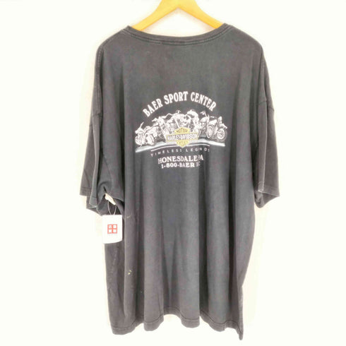 ハーレーダビッドソン HARLEY-DAVIDSON 両面プリントクルーネックTシャツ メンズ 4XL