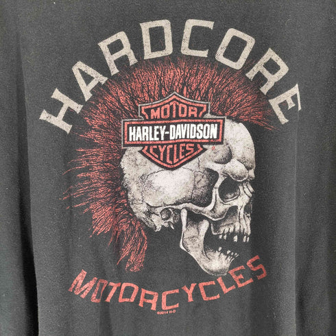 ハーレーダビッドソン HARLEY-DAVIDSON 両面プリントクルーネックTシャツ メンズ 4XL