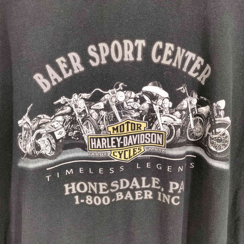 ハーレーダビッドソン HARLEY-DAVIDSON 両面プリントクルーネックTシャツ メンズ 4XL