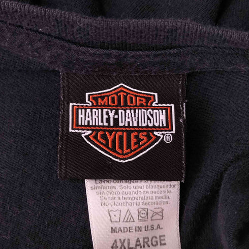 ハーレーダビッドソン HARLEY-DAVIDSON 両面プリントクルーネックTシャツ メンズ 4XL