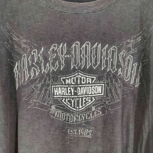 ハーレーダビッドソン HARLEY-DAVIDSON 両面プリントクルーネックTシャツ メンズ