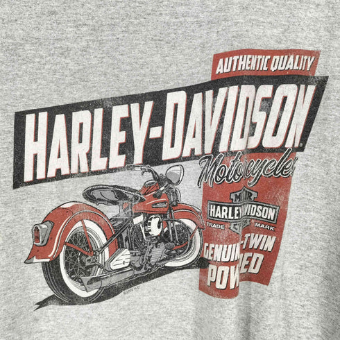 ハーレーダビッドソン HARLEY-DAVIDSON 両面プリントクルーネックTシャツ メンズ