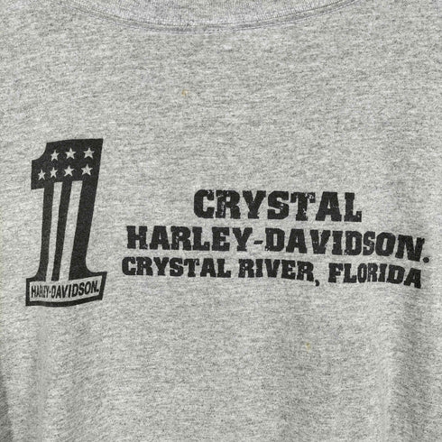 ハーレーダビッドソン HARLEY-DAVIDSON 両面プリントクルーネックTシャツ メンズ