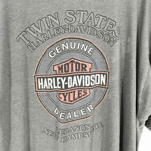 ハーレーダビッドソン HARLEY-DAVIDSON 両面プリントクルーネックTシャツ メンズ 3XL