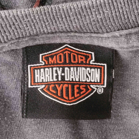 ハーレーダビッドソン HARLEY-DAVIDSON 両面プリントクルーネックTシャツ メンズ 3XL