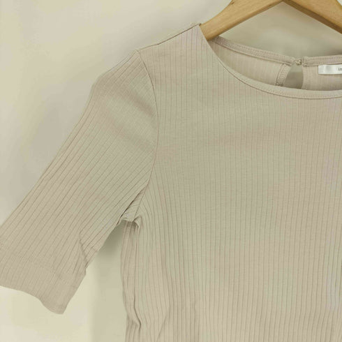 インデックス INDEX 25SS シルケット ワイド テレコ ボートネック トップス レディース JPN:S