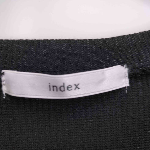 インデックス INDEX 25SS ラメリブ クルーネック トップス レディース JPN:M